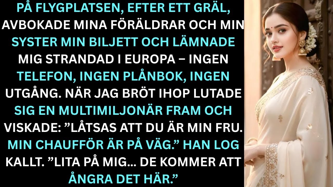 På flygplatsen övergav de mig; en miljardär viskade en lögn:”Lita på mig – de kommer att ångra sig!”