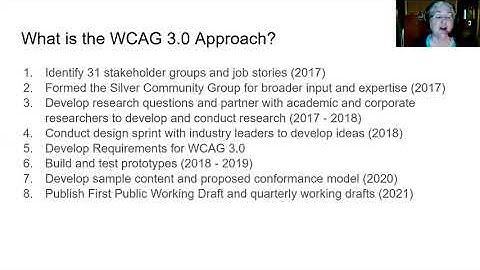 Developing WCAG 3.0 - Jeanne Spellman