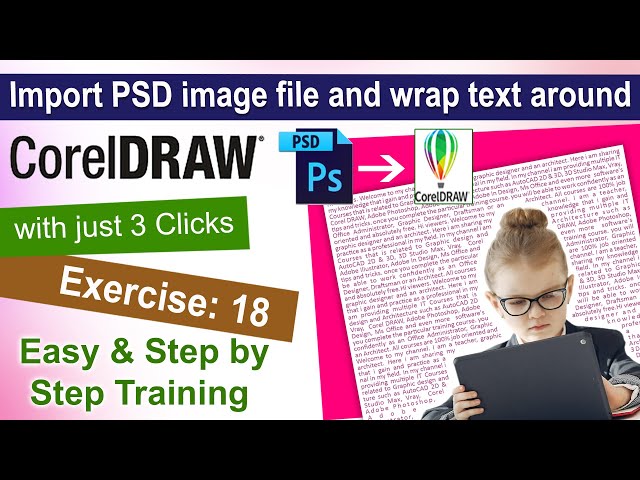 How to open a PSD file in CorelDRAW