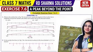 Class 7 Maths Rd Sharma Exercise 7.6 Solutions | Chapter 7 A Peak Beyond The Point |Based on Ganita