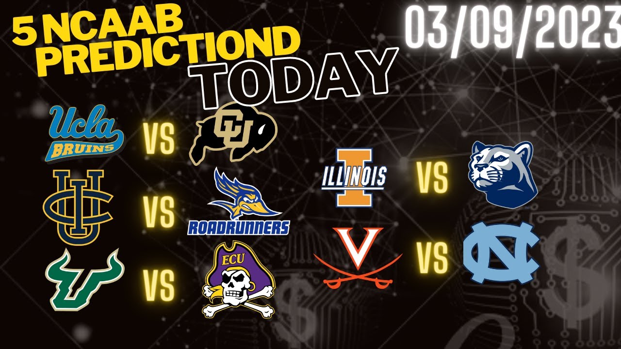 5 ncaab picks today 03/09/23 college basketball picks ncaab betting picks cbb betting picks cbb