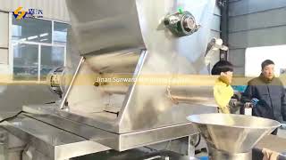 Jinan Sunward Puffed Snack Food Double Screw Extruder Corn Ball Snacks Line Plant 膨化食品设备