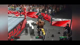 WWE 2K23 Brock Lesnar vs TheKingTornadomanShow vs Bobby Lashley for the Intercontinental Title.