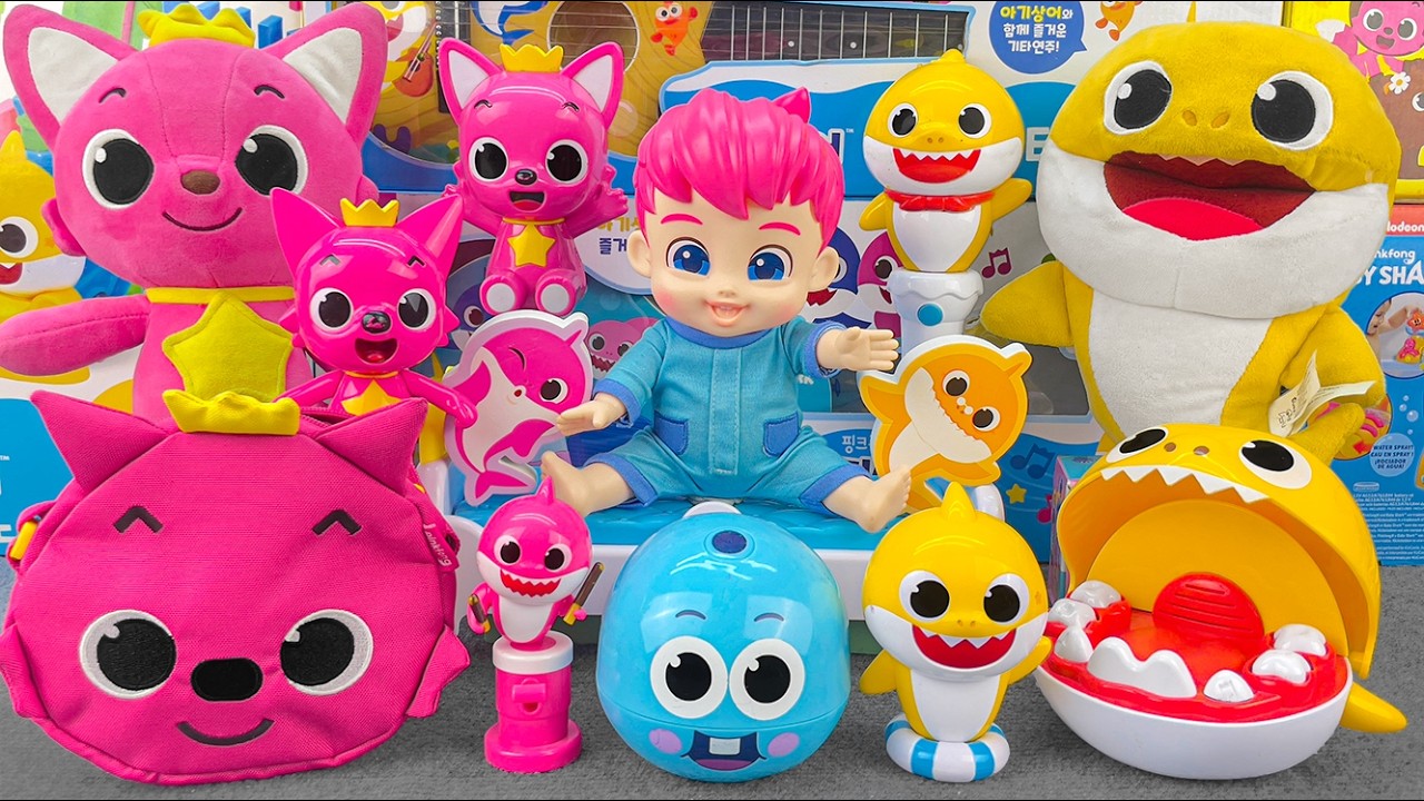 91 Minutes BABY SHARK Collection Unboxing - Satisfying Unboxing (ASMR)