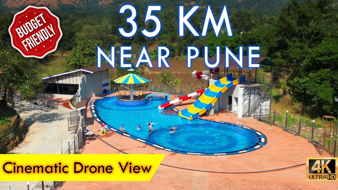 One Day Picnic Pune | Places to visit in pune | Shantai Agro Resort | Khadakwasla Dam, 4k drone view