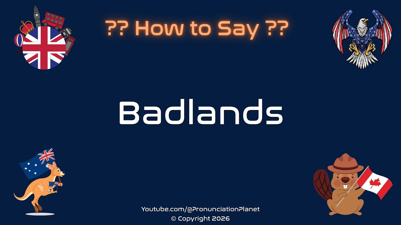 Badlands 英語 🏜️ 🌪️ How to Pronounce Badlands? (CORRECTLY) | Pronunciation