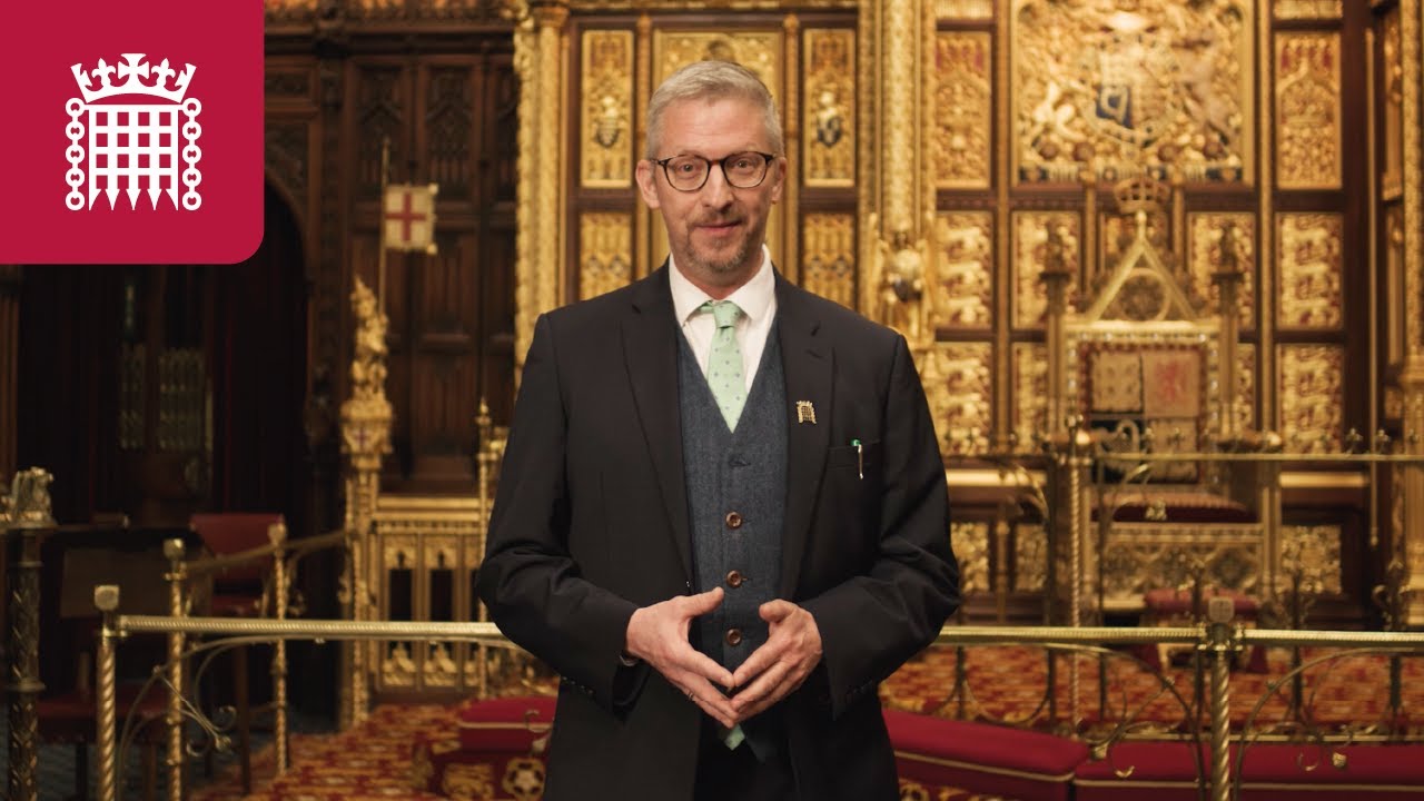 Взгляд внутрь зала заседаний Палаты лордов