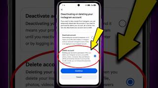 HOW TO DELETE INSTAGRAM ACCOUNT PERMANENTLY | Instagram account delete kaise kare #shorts