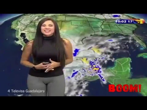 Error de vestuario hace viral a la chica del tiempo