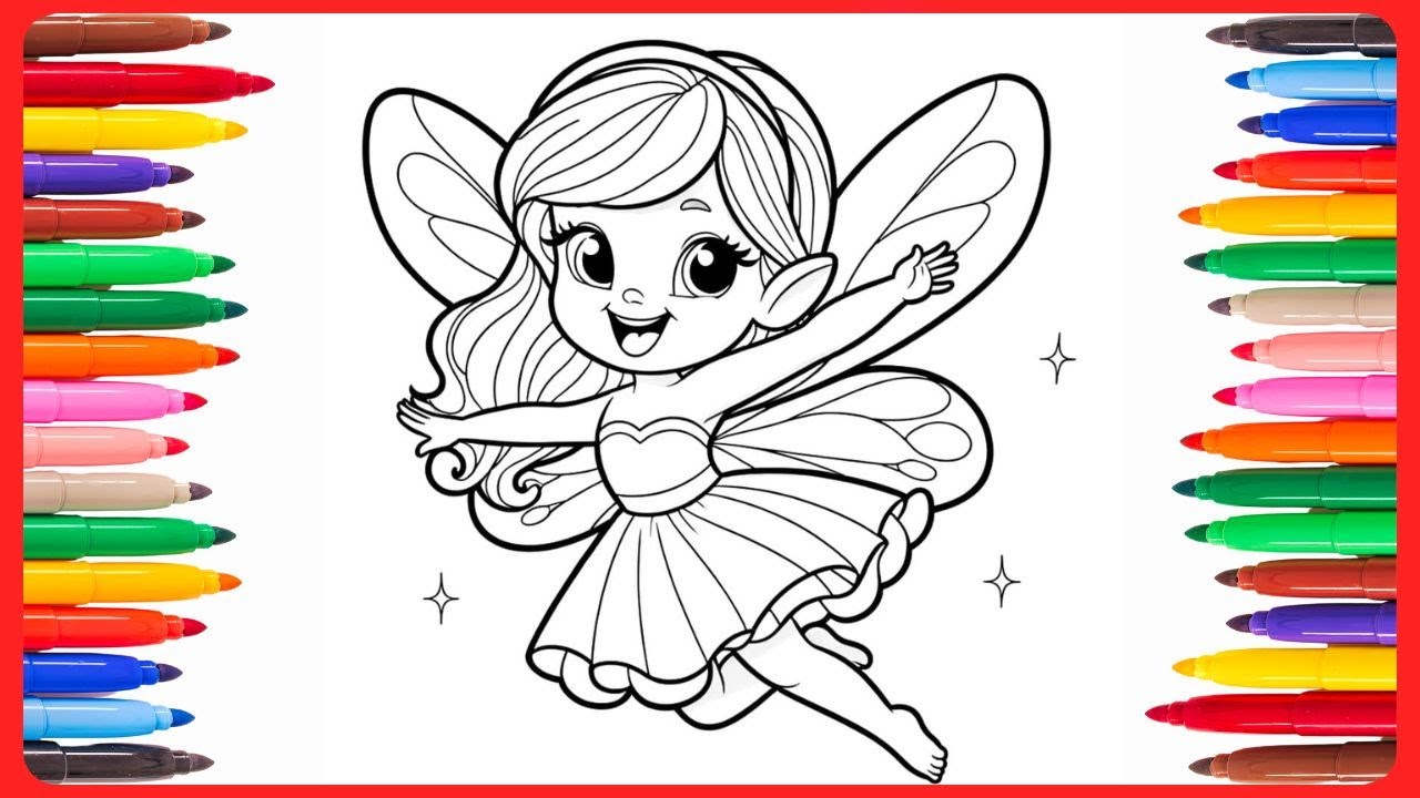 Dibujos Para Colorear De Hadas De Fantasía 5 Páginas Para Colorear