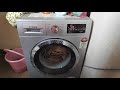 WASHING LONG CURTAINS IN FRONT LOAD FULLY AUTOMATIC WASHING MACHINE | DIWALI CLEANING | ANTI-TANGLE