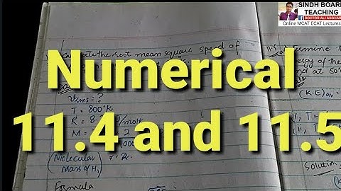 XII Physics Numerical 11.4 and 11.5