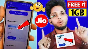 You will get 1GB FREE Jio free data | How to get free data from My Jio app | How to get free data...