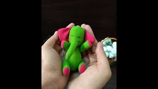 دمية فيل قماشية fabric toy part 2  #stuffed_animals #stuffed_toys #cloth_toy #stuffed_elephant