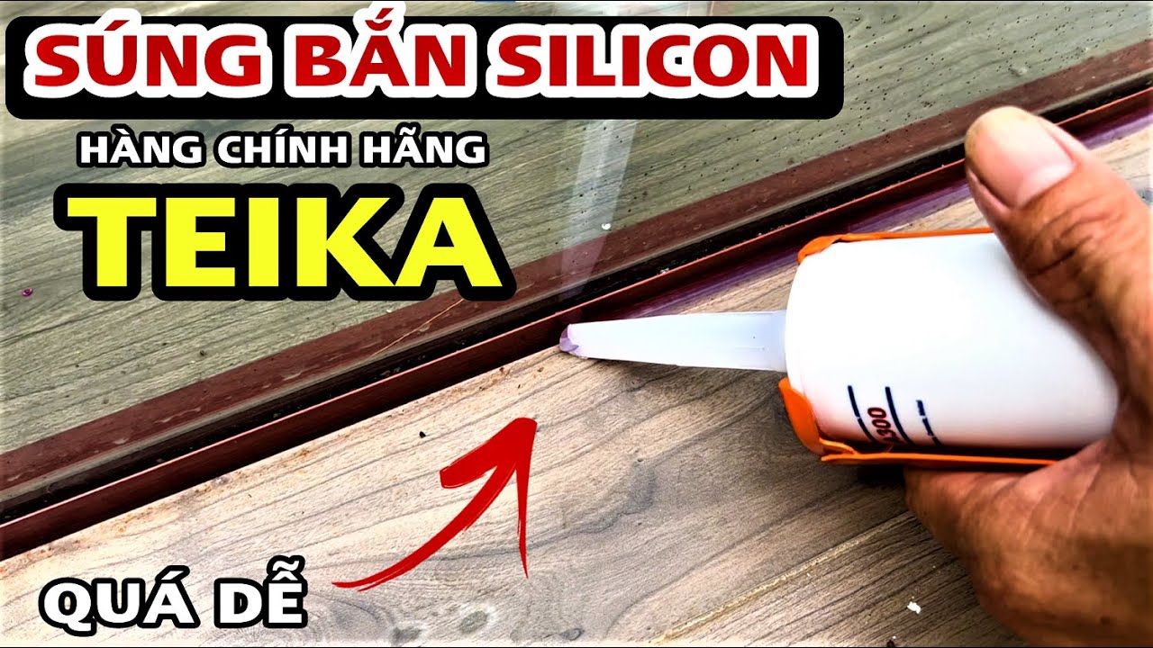 Súng bắn keo SILICON full kim loại chính hãng TEIKA