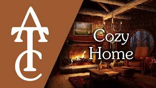 RPG | D&D Ambience  Cozy Home (fireplace, rain outside, reading a book)