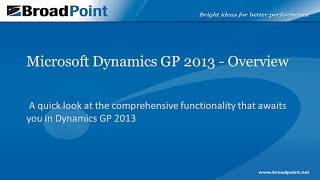 Microsoft Dynamics GP 2013