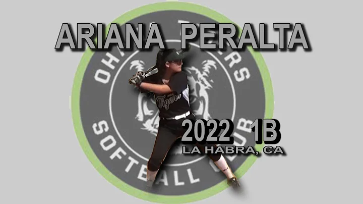 2022 Ariana Peralta First Base Softball Skills Vid...