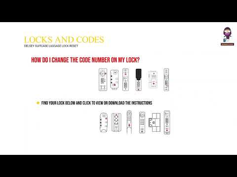 Delsey Suitcase Luggage Lock Reset Instructions How To Change Code 