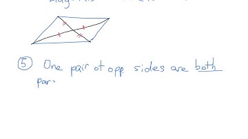 Tests for Parallelograms