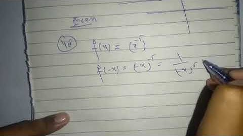 Exercise 1.1 calculus#Even and odd function#question#47-58