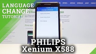 How to Set Up Language in PHILIPS Xenium X588 - Change Language