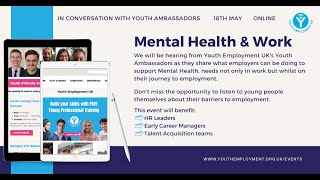 In Conversation with Youth Ambassadors: Mental Health & Work