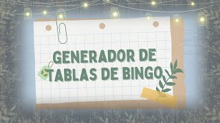 Cinco sitios para generar tablas de bingo educativas totalmente gratuitas