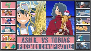 ASH vs TOBIAS | Pokémon Anime Champion Battle screenshot 2