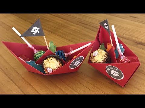 Bateau pirate papier