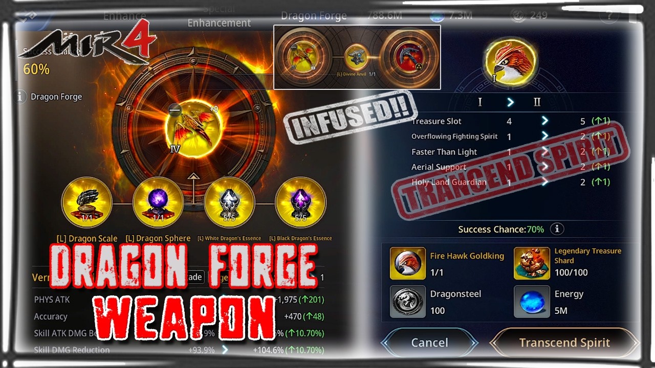 SPACE X MIR4 | TRANCEND SPIRIT | DRAGON FORGE WEAPON