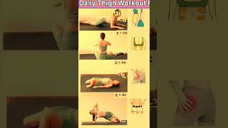 Daily Thigh Workout For Women 15 Min Exercise.bellyfatburnathome bellyfatreduce bellyfattips