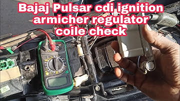 Bajaj Pulsar wiring line cdi ignition armicher regulator coile check