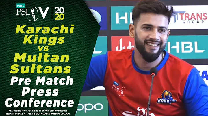 Imad Wasim Pre Match Press Conference | Karachi Ki...