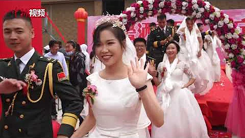 西藏軍區某陸航旅：高原集體婚禮「遇到不一樣的你」 - 天天要聞
