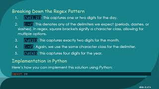 How to Parse a String Date Using Regex in Python