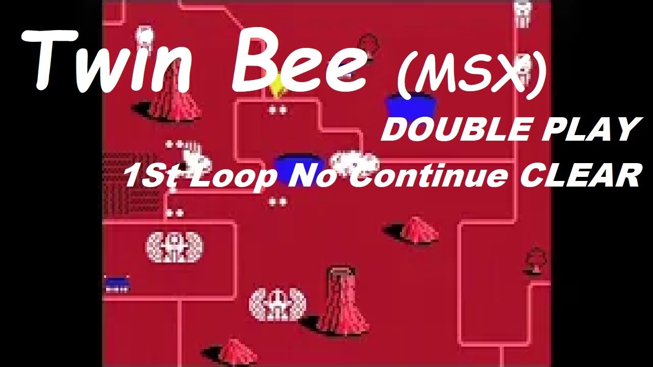 ツインビー(MSX)ダブルプレイ1周目ノーコンティニュークリア Twin Bee