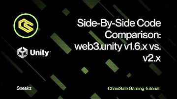 A Side-By-Side Code Comparison Between v1.6.x and v2 Of web3.unity Using The Chicken Demo!