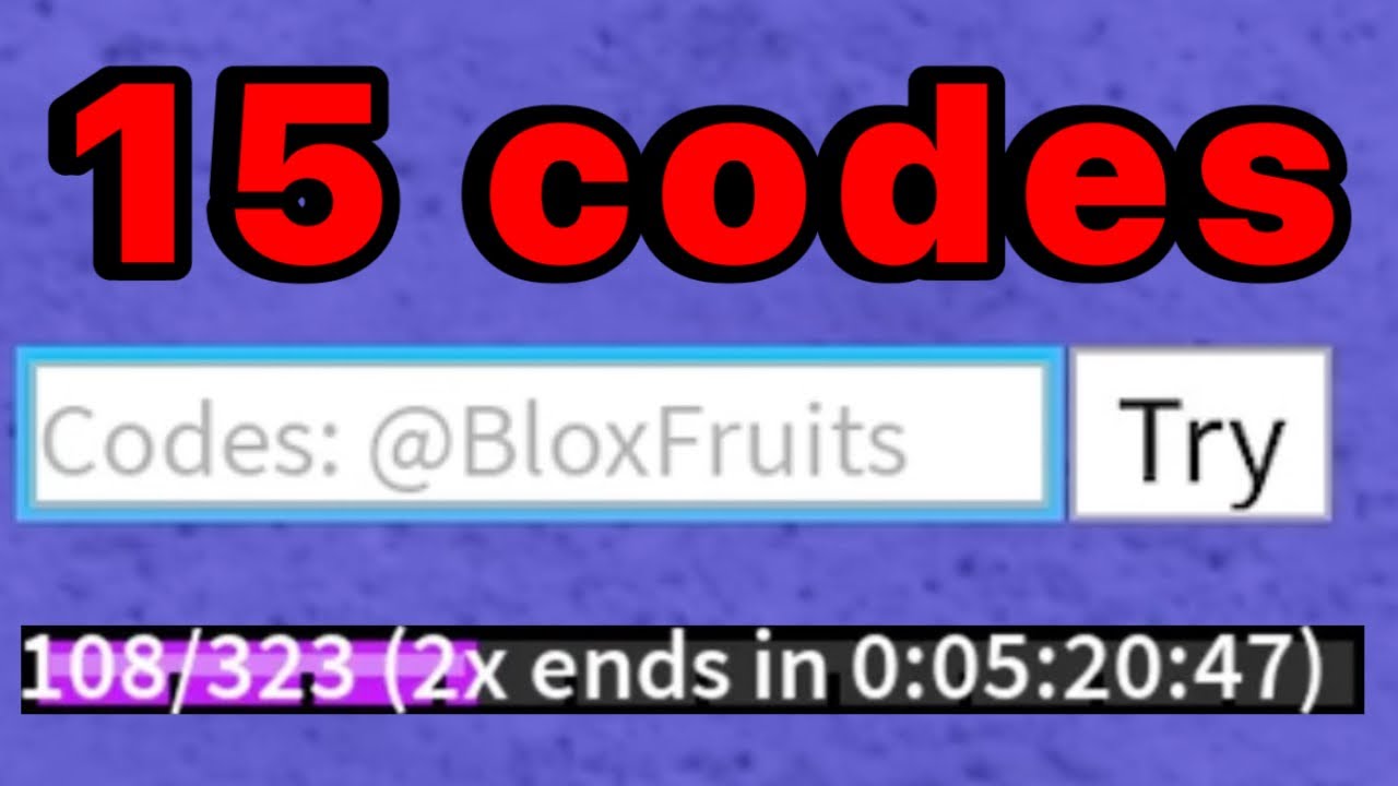 EVERY WORKING CODE IN ROBLOX BLOX FRUITS! *Free Double XP* [UPDATE 16] 