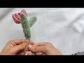 Assembly tulip heart flower 🌸 #tuliplatteart #crochetulip #viralcrochet #crochettutorial #crochet
