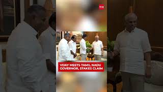Vijay Meets Governor, Stakes Claim to Form Govt as TVK Emerges Largest Party