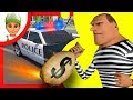Car racing with Handy Andy and bandits. Cartoons Funny Cartoon Videos