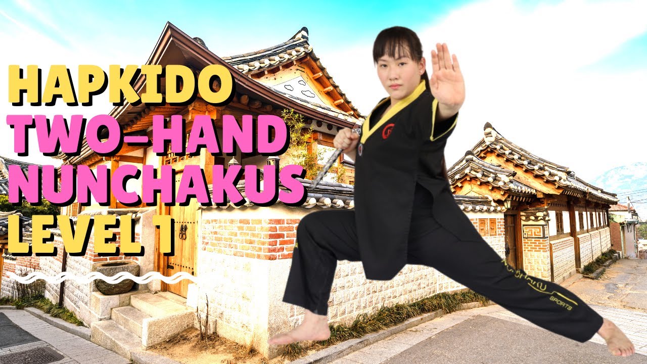 กระบองสองท่อนสองมือ Hapkido Double Hand Nunchakus Level 1