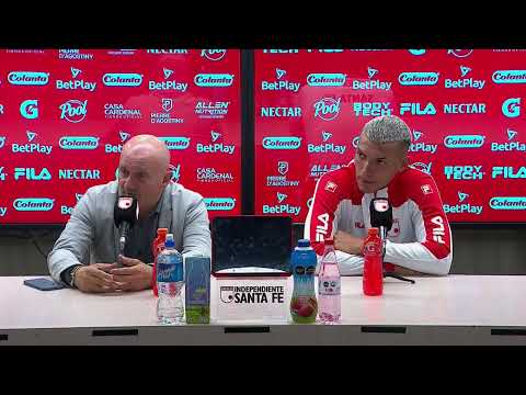 Rueda de prensa de Santa Fe tras su partido con Cúcuta — football video