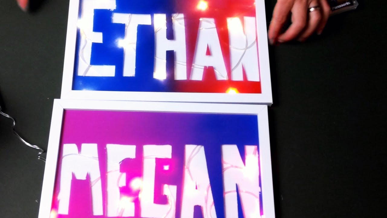 Personalised Picture Frame that Light up YouTube