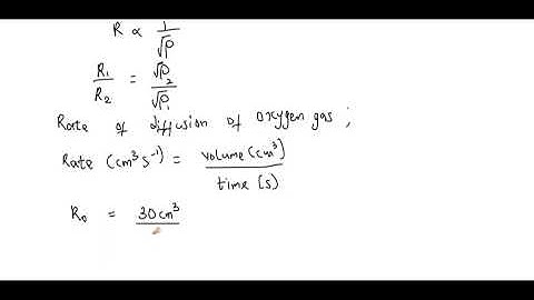If 30cm^3 of Oxygen diffuses through a porous pot in 7 seconds, how long will it take 60cm^3 of Cl..