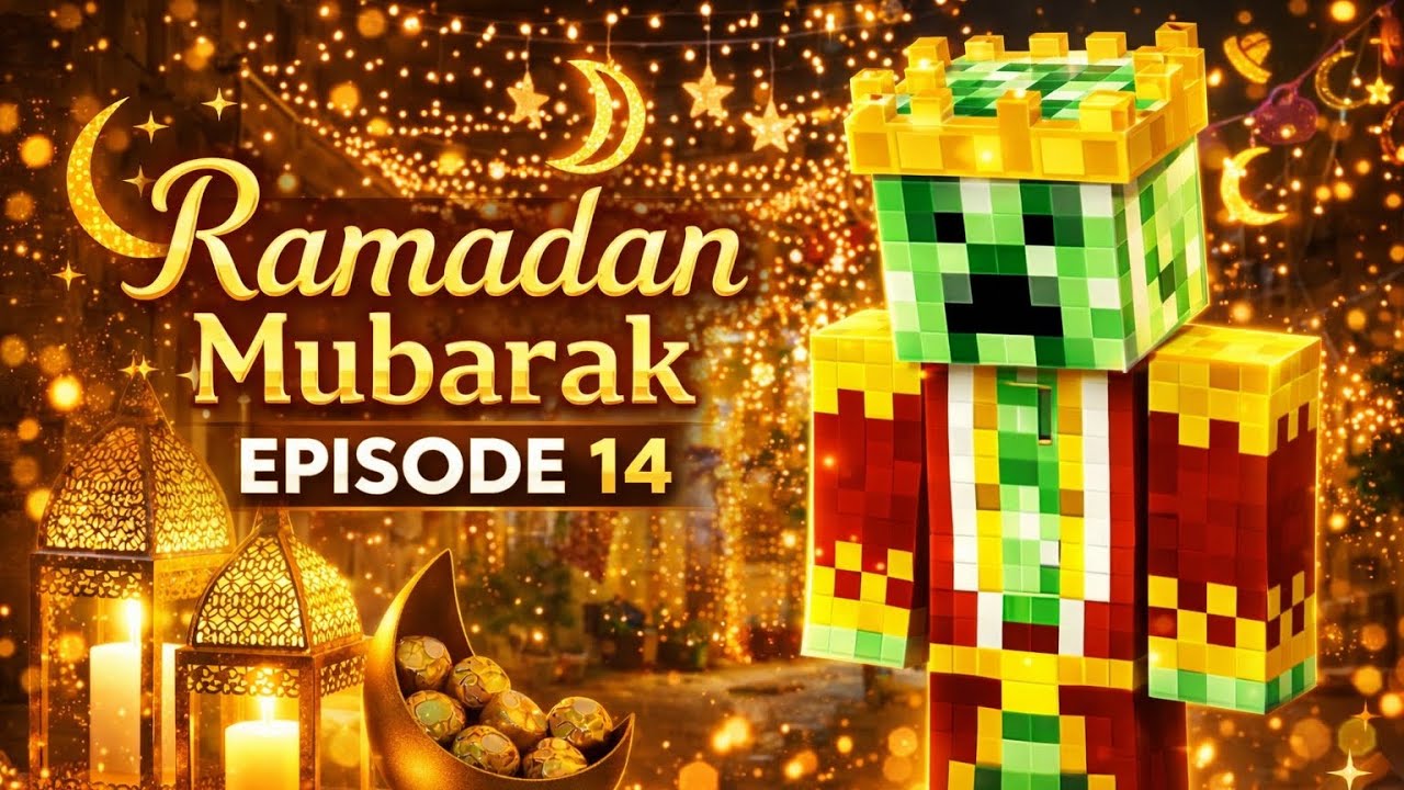 Minecraft Survival Episode 14 | Pure Ghar Mein Light Decoration 🔥✨ | Ramadan Mubarak Special 🌙