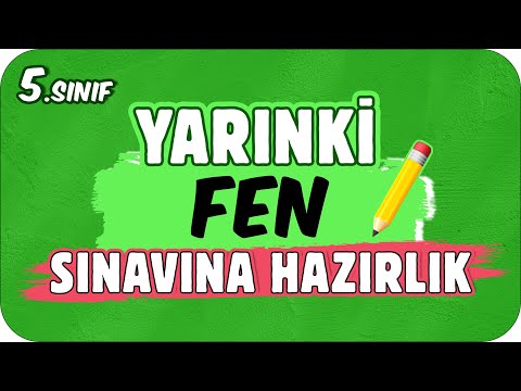 YARINKİ FEN SINAVINDA ÇIKAR! 📗 5. SINIF ✍🏻