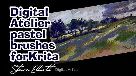 Trying out Digital Atelier Pastels for Krita