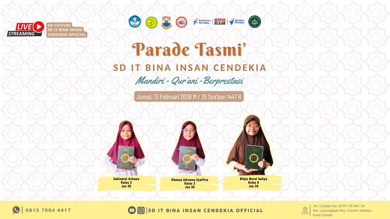 Siaran langsung SD IT BINA INSAN CENDEKIA OFFICIAL